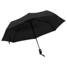 Greatstore Samodejni dežnik, črn, 95 cm