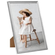 Vidaxl Foto okvirji 5 kosov stenski srebrni 70x90 cm MDF