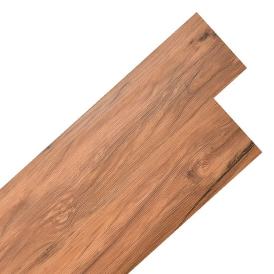 Vidaxl Samolepilne PVC talne plošče 5,21 m2 2 mm barva brestovine