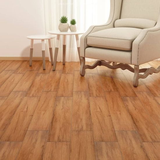 Vidaxl Samolepilne PVC talne plošče 5,21 m2 2 mm barva brestovine