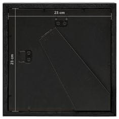 Vidaxl 3D foto okvirji 5 kosov črni 23x23 cm za 13x13 cm slike