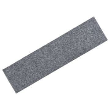 Vidaxl Preproge za stopnice samolepilne 15 kosov 76x20 cm svetlo sive pravokotne