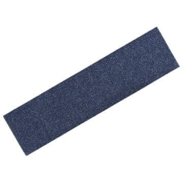Vidaxl Preproge za stopnice samolepilne 15 kosov 76x20 cm sivo modre pravokotne