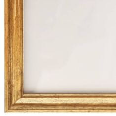 Vidaxl Foto okvirji 3 kosi stenski zlati 50x70 cm MDF