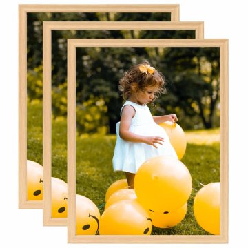 Vidaxl Foto okvirji 3 kosi namizni svetel hrast 20x25 cm
