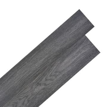 Vidaxl Samolepilne PVC talne plošče 5,21 m2 2 mm črne in bele