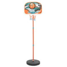 Greatstore Prenosni košarkarski komplet, nastavljiv, 133-160 cm