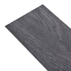 Vidaxl Samolepilne PVC talne plošče 5,21 m2 2 mm črne in bele