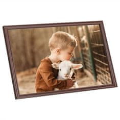 Vidaxl Foto okvirji 5 kosov stenski rjavi 50x70 cm MDF