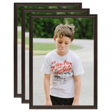 Vidaxl Foto okvirji 3 kosi stenski črni 42x59,4 cm MDF