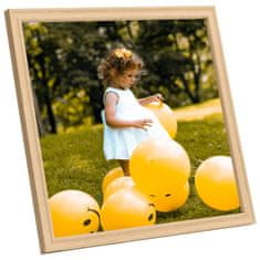 Vidaxl Foto okvirji 5 kosov stenski svetel hrast 40x40 cm