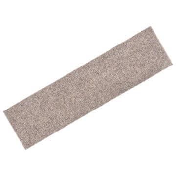 Vidaxl Preproge za stopnice samolepilne 15 kosov 76x20 cm bež pravokotne