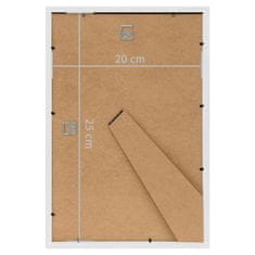 Vidaxl Foto okvirji 3 kosi namizni beli 20x25 cm MDF
