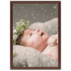 Vidaxl Foto okvirji 3 kosi stenski/namizni temno rdeči 15x21 cm