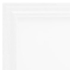Vidaxl Foto okvirji 3 kosi stenski/namizni beli 21x29,7 cm MDF