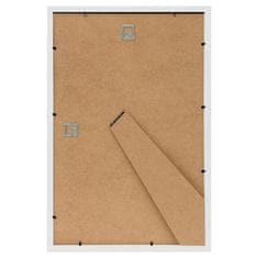 Vidaxl Foto okvirji 5 kosov stenski/namizni beli 21x29,7 cm MDF