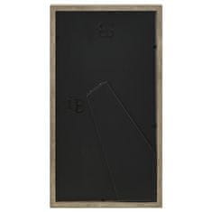 Vidaxl 3D foto okvirji 3 kosi naravni 18x35 cm za 3x(10x15cm) slike