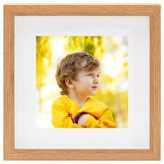 Vidaxl 3D foto okvirji 3 kosi hrast 23x23 cm za 13x13 cm slike