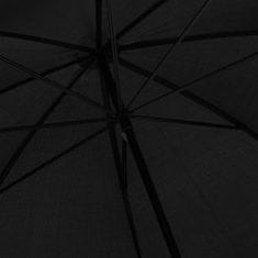 Greatstore Črni dežnik, 130 cm