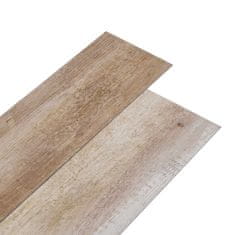 Vidaxl Nesamolepilne PVC talne plošče 5,26 m² 2 mm sprani les