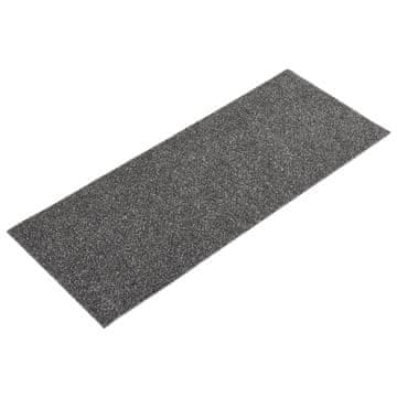 Vidaxl Preproge za stopnice samolepilne 15 kosov 60x25 cm antracitne pravokotne