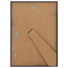 Vidaxl Foto okvirji 10 kosov stenski/namizni modri 15x21 cm MDF
