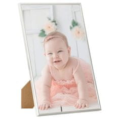 Vidaxl Foto okvirji 5 kosov namizni srebrni 15x21 cm MDF
