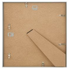Vidaxl Foto okvirji 5 kosov namizni srebrni 30x30 cm MDF
