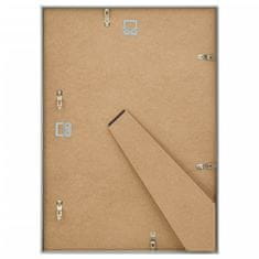 Vidaxl Foto okvirji 5 kosov stenski/namizni srebrni 18x24 cm MDF