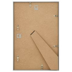 Vidaxl Foto okvirji 3 kosi stenski/namizni srebrni 70x90 cm MDF