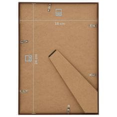 Vidaxl Foto okvirji 5 kosov stenski/namizni bronasti 18x24 cm MDF