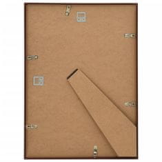 Vidaxl Foto okvirji 5 kosov stenski/namizni bronasti 29,7x42 cm MDF