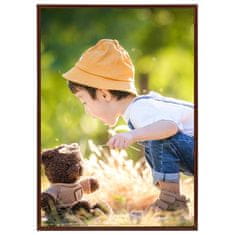 Vidaxl Foto okvirji 10 kosov stenski/namizni bronasti 15x21 cm MDF