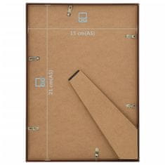 Vidaxl Okvir za fotografije, 10 kosov, stenski ali stoječi, 15x21 cm, MDF