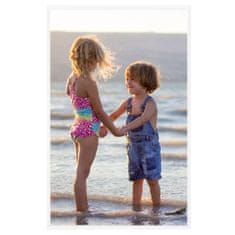Vidaxl Foto okvirji 3 kosi stenski/namizni beli 10x15 cm MDF