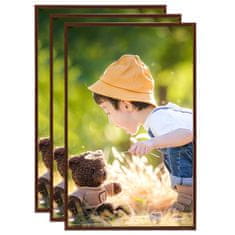 Greatstore 332199 Photo Frames Collage 3 pcs for Table Bronze 13x18cm MDF