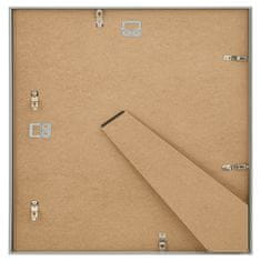 Vidaxl Foto okvirji 5 kosov stenski srebrni 50x50 cm MDF