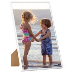Vidaxl Foto okvirji 5 kosov namizni beli 15x21 cm MDF