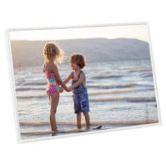 Vidaxl Foto okvirji 5 kosov namizni beli 15x21 cm MDF