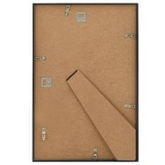 Vidaxl Foto okvirji 5 kosov stenski črni 50x70 cm MDF