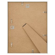 Vidaxl Foto okvirji 3 kosi stenski/namizni beli 40x50 cm MDF