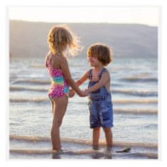 Vidaxl Foto okvirji 5 kosov namizni beli 20x20 cm MDF