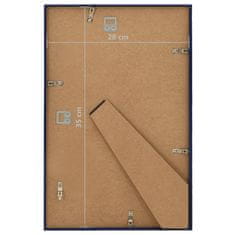 Vidaxl Foto okvirji 5 kosov stenski/namizni modri 28x35 cm MDF
