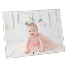 Vidaxl Foto okvirji 5 kosov stenski/namizni srebrni 28x35 cm MDF