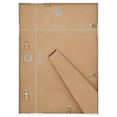Vidaxl Foto okvirji 10 kosov namizni beli 18x24 cm MDF