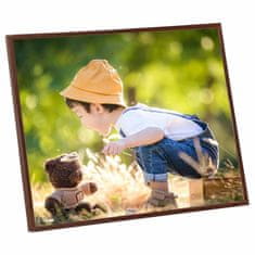 Vidaxl Foto okvirji 5 kosov namizni bronasti 28x35 cm MDF
