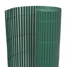 Greatstore Dvostranska vrtna ograja PVC 90x300 cm zelena