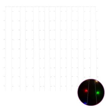 Vidaxl LED svetlobna zavesa 3x3 m 300 LED lučk barvna 8 funkcij