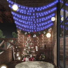 Vidaxl Okrasne lučke bučke na vrvici 20 m 200 LED modre 8 funkcij