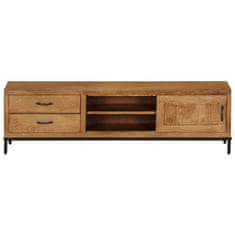 Vidaxl TV omarica iz trdnega mangovega lesa 140x30x40 cm